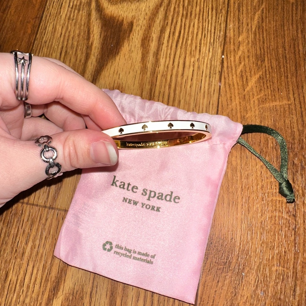 Kate Spade “Spot the Spade” Hinge Bangle